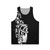 Saxophone Keywork Painting Black and White Unisex Tank Top