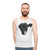 Unisex animal equality black and white tank top - men