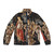 Botticelli's La Primavera inspired puffer jacket featuring romantic renaissance art elements