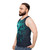 Unisex tank top with a celestial, nature-inspired design - men side