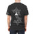 Unrolled D20 dice on an all-over print t-shirt, perfect for dice-rolling enthusiasts and tabletop RPG fans. - men back