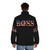 Boss Bruce American Flag Puffer Jacket featuring patriotic American flag design - men back