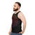 Minimalist unisex tank top with linear gradient design - men side