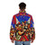 Boricua Kings Puffer Jacket featuring Puerto Rican pride and boxing design - men back