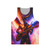 Satanic guitar unisex tank top