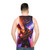 Satanic guitar unisex tank top - men back