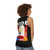 Unisex tank top with a spooky and absurd design for horror fans - women back