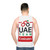 UAE Team Emirates Pro Cycling Unisex Cycling Tank Top - men back