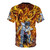 Vibrant t-shirt design featuring the rising, flaming phoenix from the popular anime series - Back