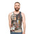 Unisex tank top with winter night scene in Japan - men