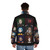 Borderlands 2 Vault Hunters Puffer Jacket featuring the iconic characters from the game - men back