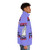 Puffer jacket with "Boots On The Moon 2024" text, inspired by the Netflix space comedy series - men side right