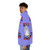Puffer jacket with "Boots On The Moon 2024" text, inspired by the Netflix space comedy series - men side left