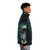 Book of the Return fantasy puffer jacket with literary and adventure-inspired design - men side right