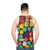 Ecstasy inspired unisex tank top - men back
