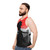 Samurai warrior sunset unisex tank top - men side