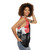 Samurai warrior sunset unisex tank top - women side