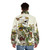 Bones and Botany Skeleton Puffer Jacket featuring a striking skeleton and botanical design - men back