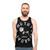 Liberato Unisex Tank Top with Rose Design in Black and White - men