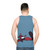 Anime Unisex Tank Top with Samurai Flamenco Inspired Design - men back