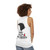 Amelie Unisex Tank Top featuring the iconic character from the French film - women back