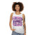 Lexapro inspired unisex tank top with floral tattoo design - women