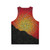 Early Warning Unisex Tank Top featuring aboriginal art - Back