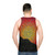 Early Warning Unisex Tank Top featuring aboriginal art - men back
