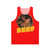 Unisex tank top with 'Salutations From The Other Side' graphic
