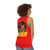 Unisex tank top with 'Salutations From The Other Side' graphic - women back