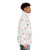 Watercolor floral botanical garden puffer jacket - men side right