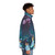 Blupee Sanctuary Zelda Puffer Jacket featuring a whimsical and contemplative night atmosphere design - men side right
