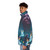 Blupee Sanctuary Zelda Puffer Jacket featuring a whimsical and contemplative night atmosphere design - men side left