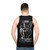 Unisex rock tank top with sci-fi alien graphics - men back