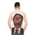 Unisex tank top with Silence of the Lambs inspired design - men back