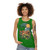 Floral unisex tank top with nature inspired design - women