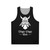Dwarf fantasy roleplay mining treasure white unisex tank top