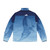 Watercolor blue whale sea animal puffer jacket - Back
