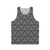 Unisex motion capture inspired triangle pattern tank top