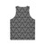 Unisex motion capture inspired triangle pattern tank top - Back