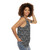 Unisex motion capture inspired triangle pattern tank top - women side