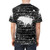Banksy-inspired graffiti-style graphic t-shirt featuring a splash dog design - men back