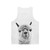 Minimalist alpaca unisex tank top - Back