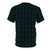 Model wearing a green and blue tartan plaid t-shirt - Back