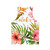Aloha tropical hawaiian floral watercolor unisex tank top - Back