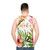 Aloha tropical hawaiian floral watercolor unisex tank top - men back