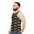 Tropical Tie Dye Kiss The Band Logo Unisex Tank Top - men side