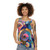 Tropical abstract geometric unisex tank top - women
