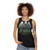 Sacred geometry triangles misty forest unisex tank top - women
