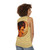 Dune movie inspired unisex tank top with Paul Muad'Dib painting - women back